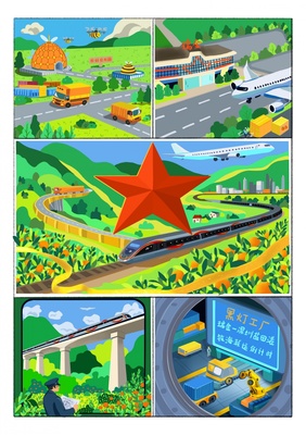 漫評 路通百業(yè)興，路網(wǎng)織錦老區(qū)振興圖